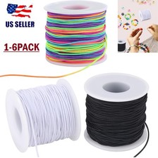 6 1mm Elastic Stretch Crystal String Cord for Jewelry Making Bracelet Beading
