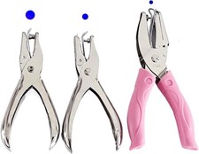 3 Piece Mini Hole Punch Set - Circle Punches for DIY Crafts  Scrapbooking