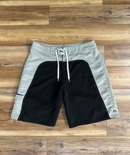 VTG 90s Quiksilver Boardshorts Men s 36 USA Surf Ripstop Nylon Reflective Silver