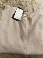 Marks and spencer autograph cashmere cardigan oatmeal size 16