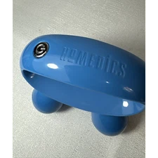 HoMedics Quatro Mini 4" HandHeld Massager Battery Operated Blue works great