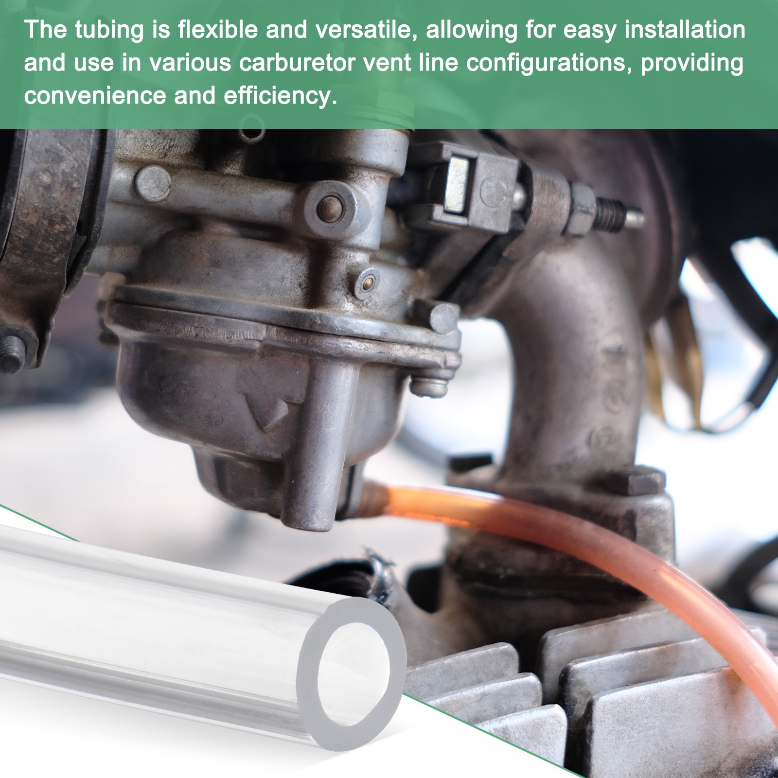 Tubing Carburetor Fuel Vent Line 6mmx8mmx4m Polyurethane Gas Oil Tube Clear