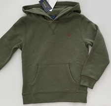 NWT, Boys Polo Ralph Lauren Green Fleece Hoodie. Size XL 18-20 . Eu 170