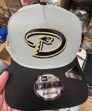 New Era Arizona Diamondbacks 9Fifty AF Hat Sage Green Black Gold