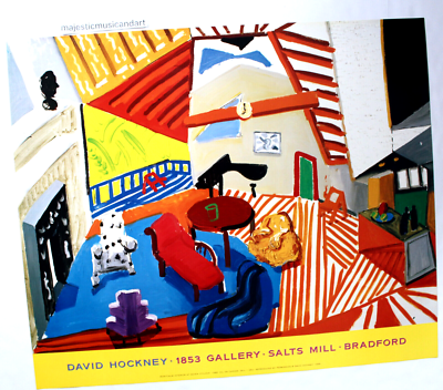 ORIGINAL 1988 DAVID HOCKNEY EXHIBITION POSTER | eBay