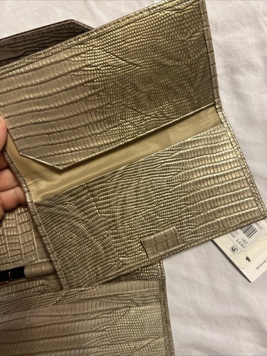 NWT Brahmin Leather Checkbook Tri-Fold Wallet in Ray Artemisa Tri-Texture - Picture 4 of 11