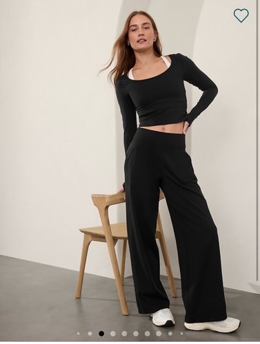 Athleta Venice Wide Leg Pant size XL X Large Black #982868