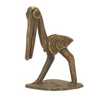 RARE POIDS BRONZE AKAN FIGURATIF - PESON POUR OR -  PELICAN -  ART AFRICAIN