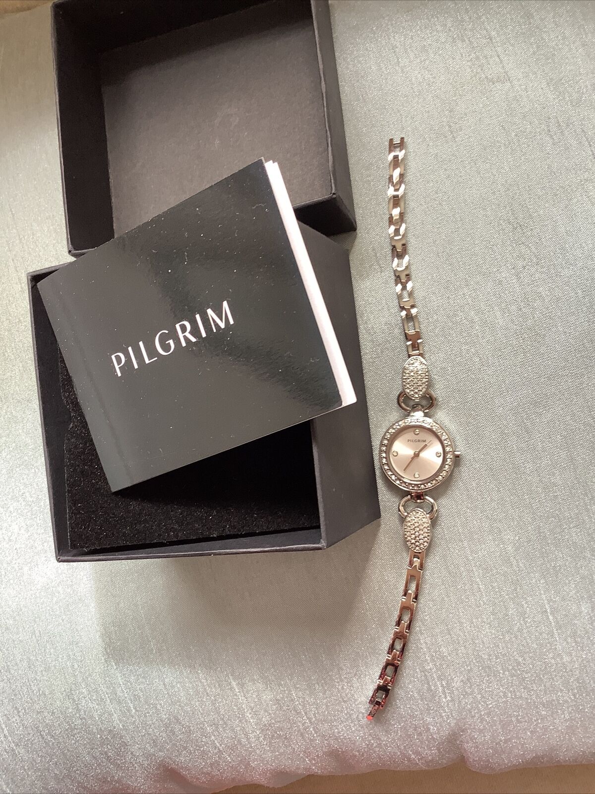 Debenham's - Pilgrim  -  Ladies 8118319 Wrist Watch Silver Crystal Bracelot 
