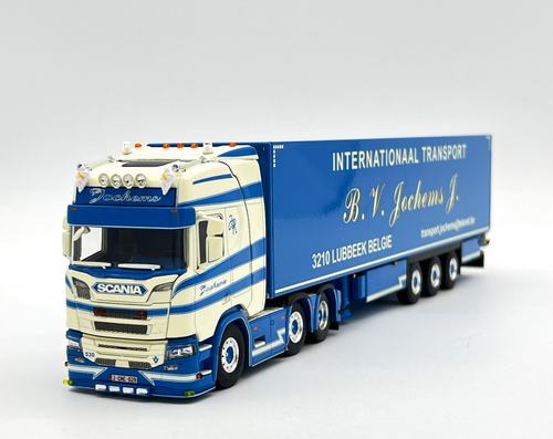 Remolque de caja de doble dirección Scania S Highline CS20H "Jochems" modelos de camiones WSI 1:50 - Imagen 3 de 13