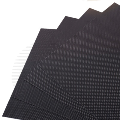 1 Stück Kohlefaserplatte 125x75x1,5mm glänzende Oberfläche pultrudierte flache K