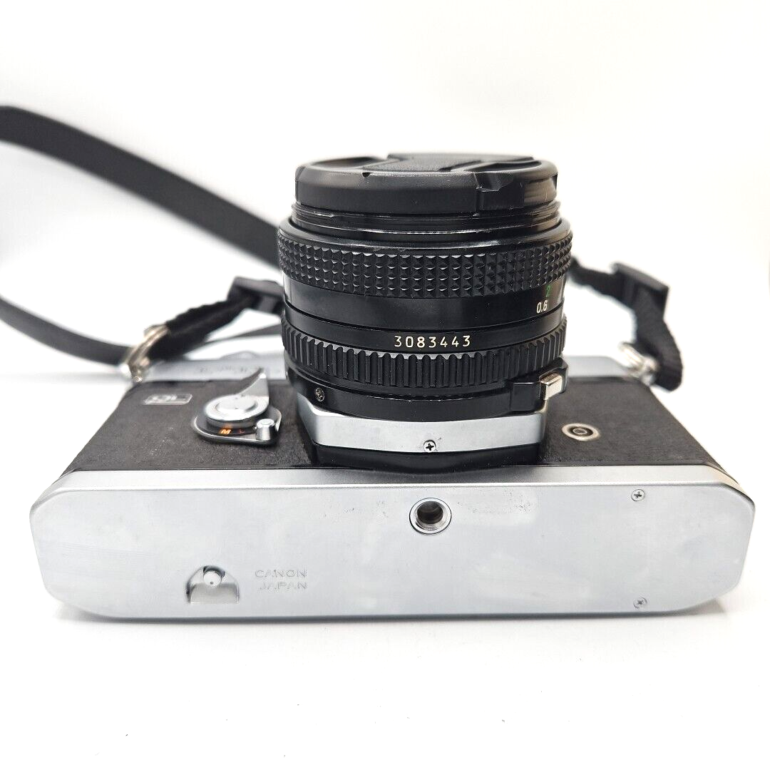 Canon FTb QL 35mm SLR Film Camera with 50mm f/1.8 FD Lens- Tested