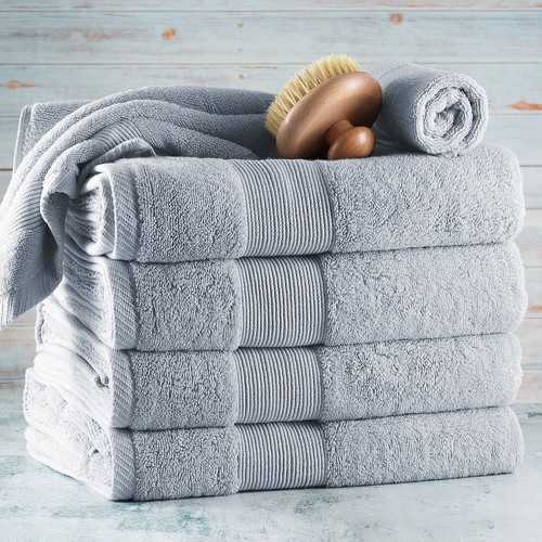 6 Pc Towel Set- 4 Bath Towels & 2 Washcloths Set 100% Cotton Ultra Soft 700 GSM - Picture 39 of 50