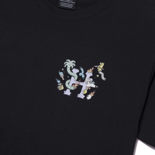 Huf Worldwide Skateboard Shirt T-Shirt Tee Steven Harrington H Black in M - Picture 3 of 4