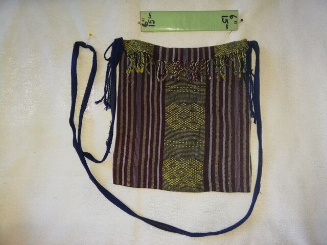 Betel Nut Bag Hand Woven East Timor Pre-Independence Diamond Clan Motif