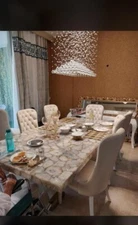 White Agate Dining Table, Natural Agate Conference Table, Agate Dining Table top