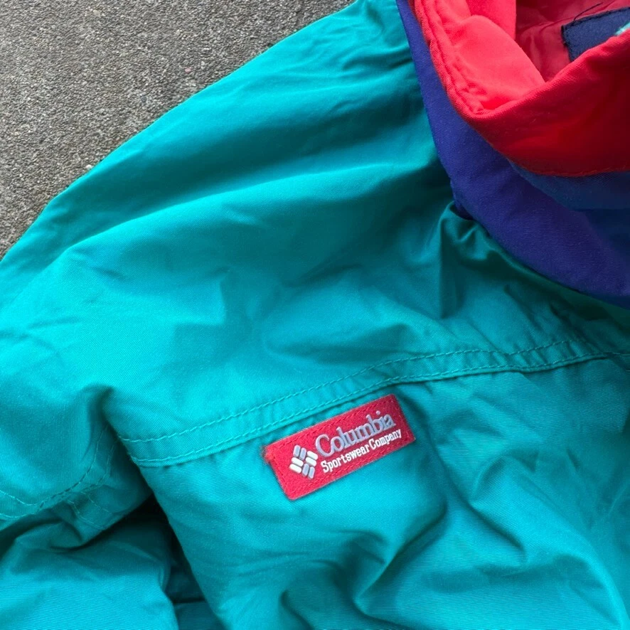 columbia ski suit one piece snowsuit snow bib vtg bugaboo 80s 90s 