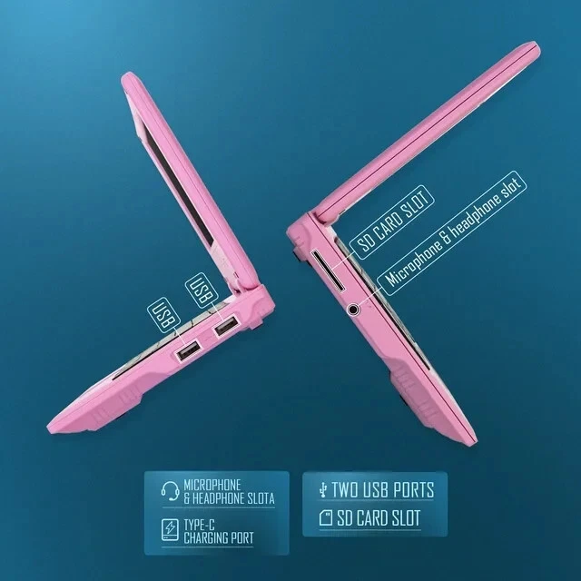 7'' Laptop Computer Quad Core Powered by Android 12.0 Netbook with Wifi for Kid - Image 4 of 4