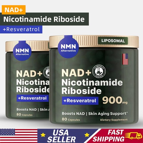 NAD+ Supplement Energy Focus Anti Aging Nicotinamide Riboside Resveratrol 900mg