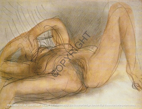 Kunst Auguste RODIN Woman Erotik Nude Akt Vagina Breast Body Studie vintage ART - Bild 1 von 1