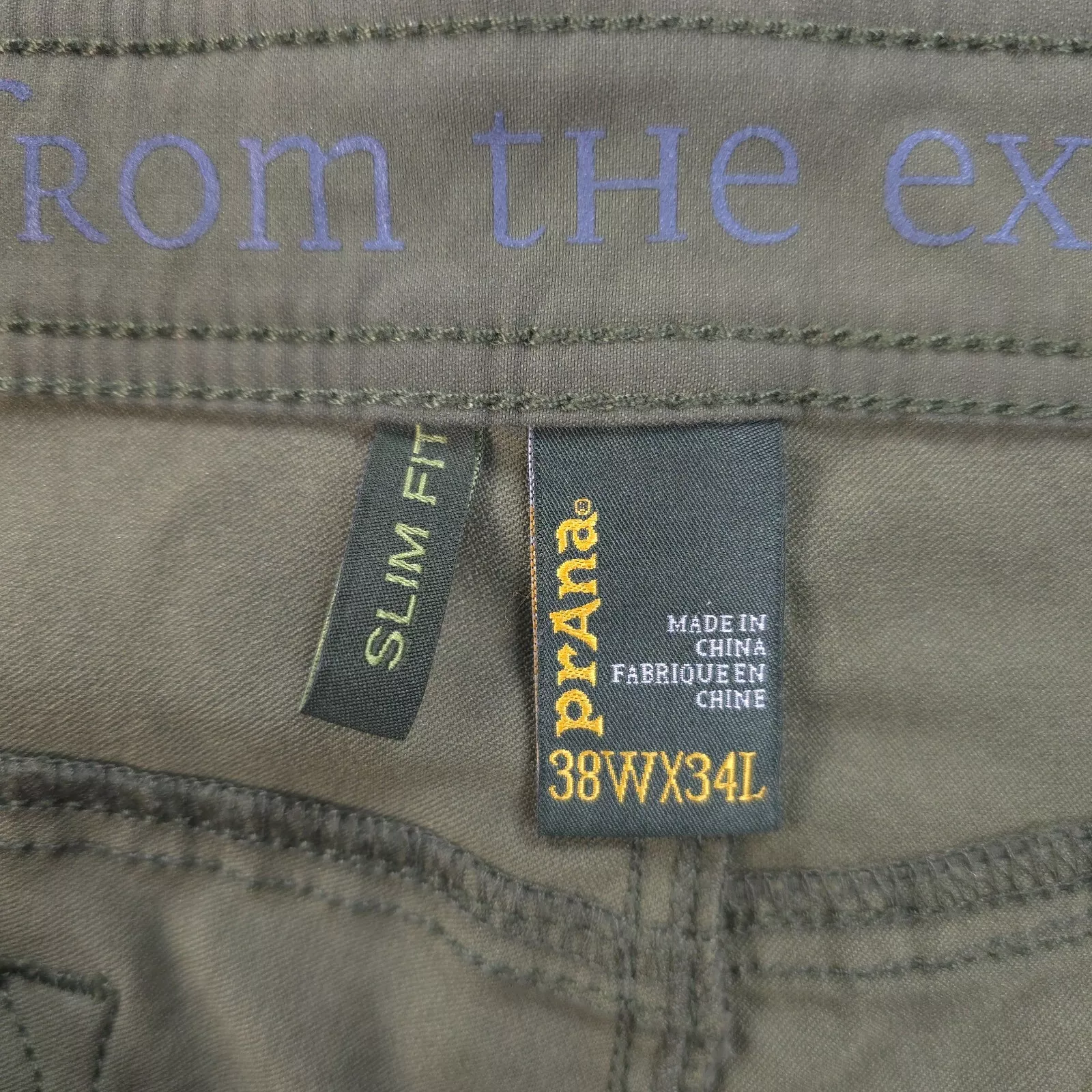 prana slim brion stretch performance hike camp outdoors pants