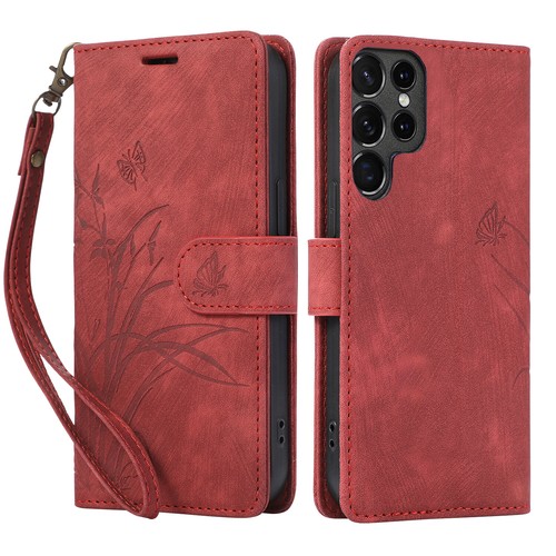 Para Samsung Galaxy S24 S23 S22 S21 S20 Cuero Billetera Tarjeta Estuche Abatible con Correa - Imagen 48 de 54