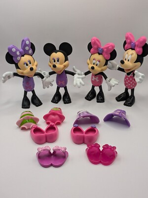 Mattel Disney Minnie Mouse Bow-Tique Snap N  Style Dress Up Doll Lot of 15