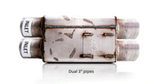 Spintech Muffler Fit Over 3 Dual In 3 Dual Out 64410 Pro Street Series Spintech Muffler Fit Over 3 Dual In 3 Dual Out 64410 Pro Street Series
