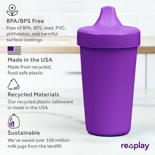 Lightweight and Durable 10 Oz Sippy Cups for Toddlers - 6 Pack Party Essential - Picture 5 of 11