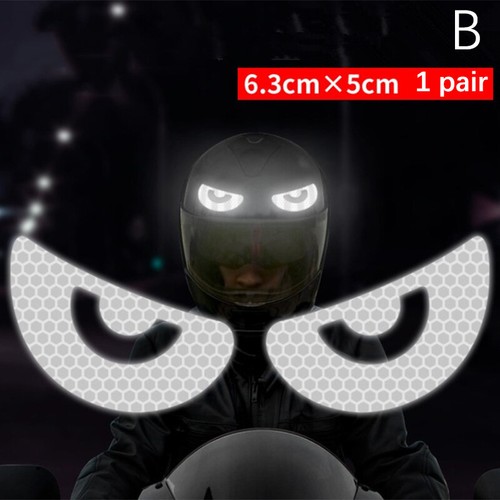 Motorcycle Helmet Decal Night Warning Sign Reflective Sticker Accesso/fw - Picture 14 of 21