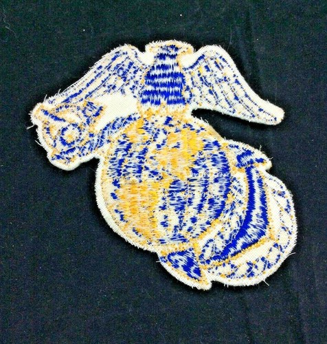 Marine Corps Blue and Gold Eagle Globe Anchor EGA Wool WWII Patch - Picture 4 of 4