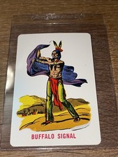 Vintage 1960 Cowboys  Indians Card Game Playing Card   Educards RARE CONDITION