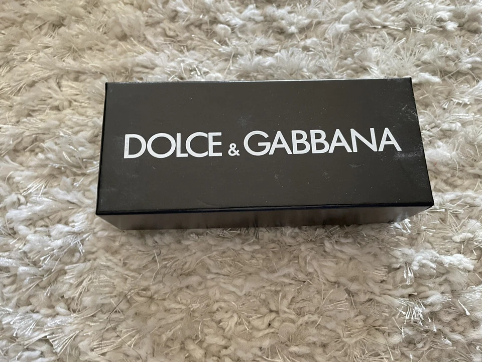 DOLCE y GABBANA Gafas de Sol Gafas de Sol Estuche Rígido Cuero Negro con Logo Foto 3 de 3