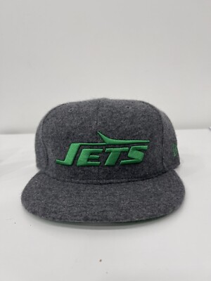 New York NY Jets New Era NFL Wool Polyester Snapback Gray Cap Hat  Sample 