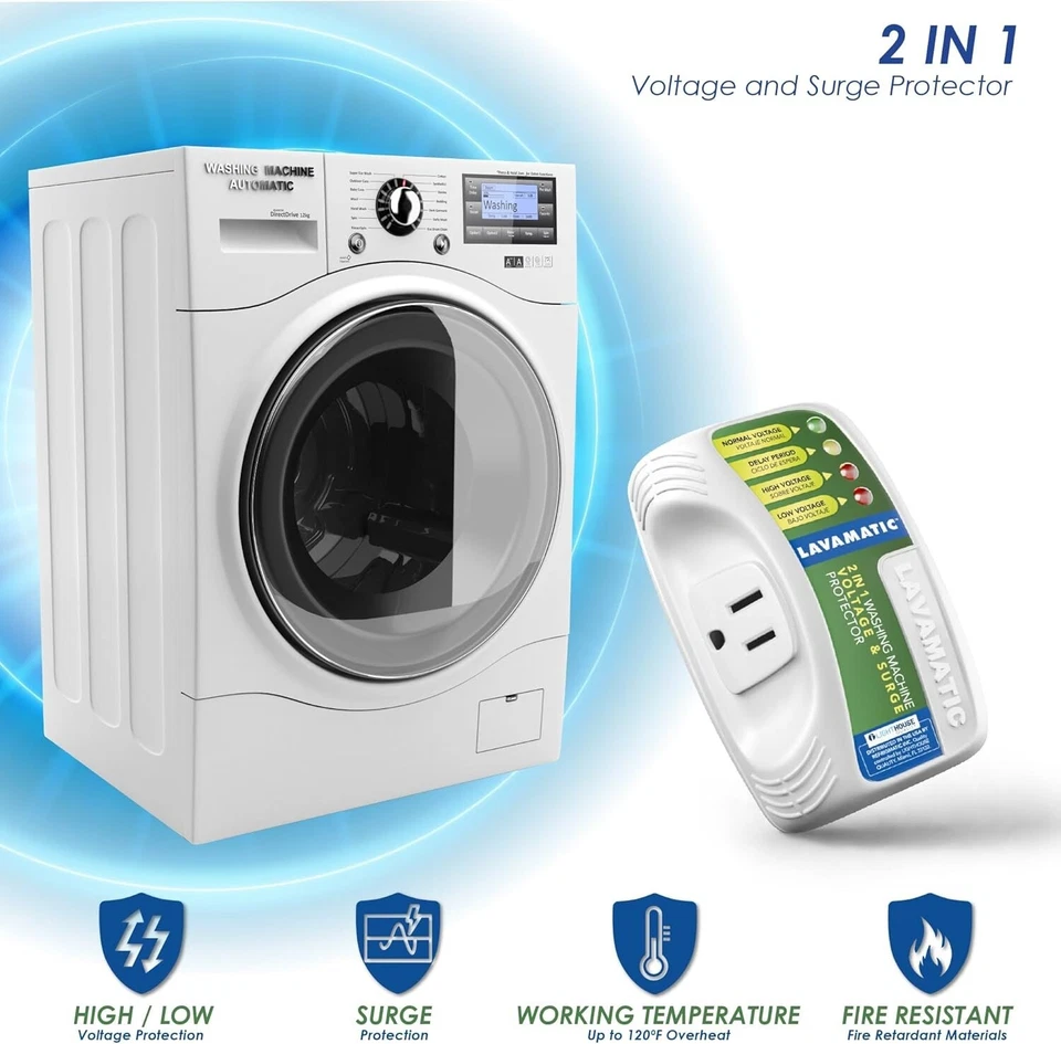 Lavamatic WS-10521 Electronic Surge Protector for Washing Machine  - Image 3 of 4