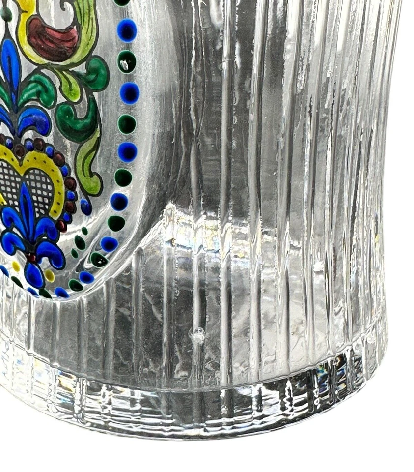 GAFAS AVES ESMALTADAS RIEDEL - JUEGO DE 4 FIRMADAS RARAS - DUSAN JURKOVIC Foto 4 de 4