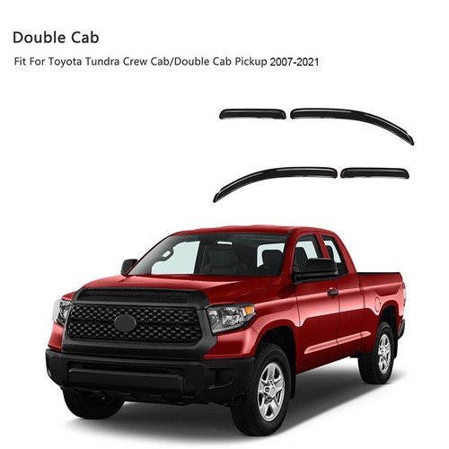 For Toyota Tundra Double Cab 2007-2021 Side Window Visors Rain Guards Deflectors - Bild 22 von 22