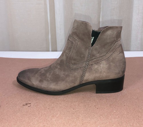 NEW PAUL GREEN Womens Taupe Suede Leather Ankle bootie/Side Zip Size US 8.5/UK 6 - Picture 7 of 12