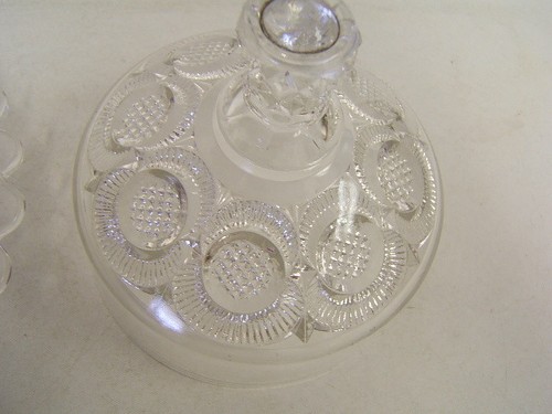 Gorgeous Clear Brilliant Cut Glass Cheese or Butter Plate w/Dome 8" diam VGC - Picture 8 of 8