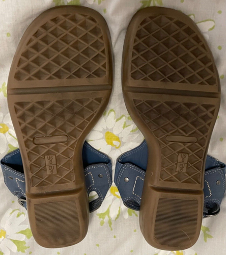 SANDALIAS TANGA AEROSOLES AZULES - Mujer Talla 8 - ¡Excelente Estado! - Imagen 3 de 5