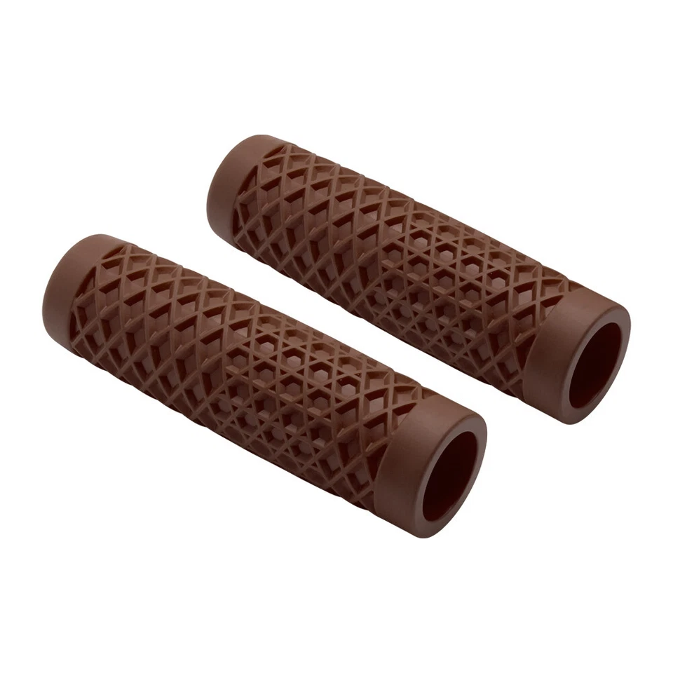 Empuñaduras de mano de 7/8" 1" manillar de goma marrón para Victory Gunner 2015 2016 2017 Foto 2 de 4