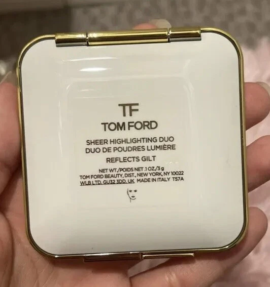 Tom Ford Sheer Highligh Duo refleja dorado y crema y polvo color de ojos Sun Wor Foto 4 de 4