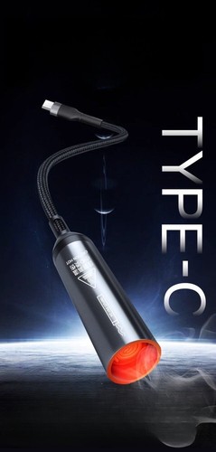 TYPE C Mini Cable Cigarette Lighter Convenient Lighter Windproof Tungsten Wire - Picture 8 of 12