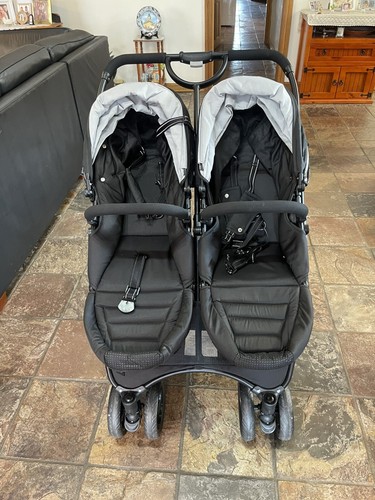 Valco Baby Snap Ultra Duo Foldable Pram Adjustable Seat Newborn Twin Coal Black - Picture 5 of 9
