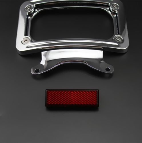 Soporte de marco de matrícula para Harley Street Glide Road King Road Glide cromado - Imagen 3 de 4