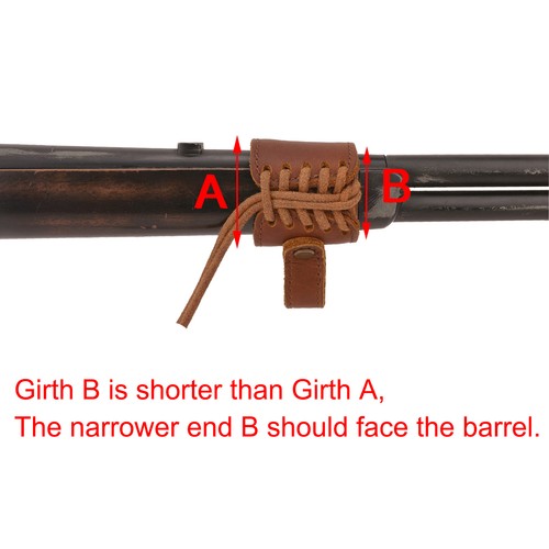 No-Drill Set Leather Rifle Buttstock, Carry Sling, Barrel Mount for.30-30.22.308 - Picture 5 of 39