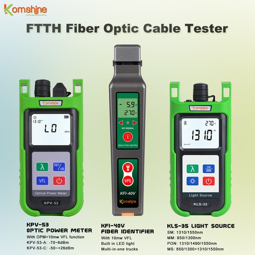 Probador de cables de fibra FTTH KPV-53 OPM + Identificador KFI-40V + Fuente de luz KLS-35 - Imagen 1 de 20