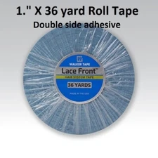 Lace Front Support Tape 1.0" X 36 yard roll double side adhesive Walker Tape 