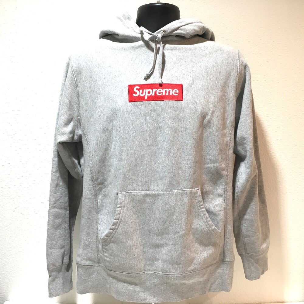 18aw supreme leather anorak box logo-