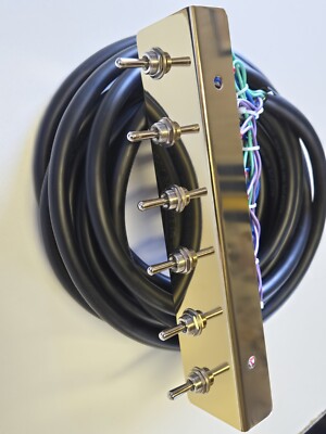 LOWRIDER HYDRAULICS SWITCH PREWIRED FRONT BACK L SIDE R SIDE 3 WHEEL GOLD PLATE
